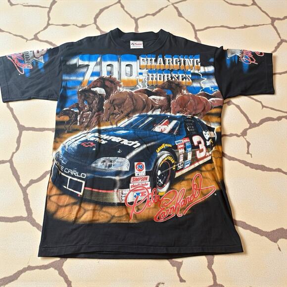 Vintage Dale Earnhardt Chase Authentics 700 Horsepower AOP Mens Large T-Shirt - Picture 1 of 7